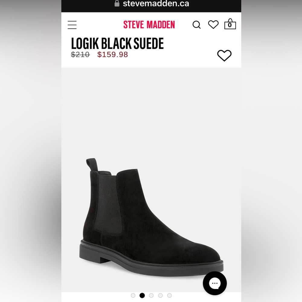 Steve Madden Black Ankle Booties